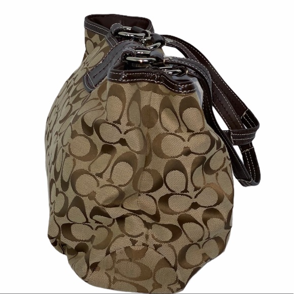 COACH Brown Fabric Tote Medium - Picture 5 of 13